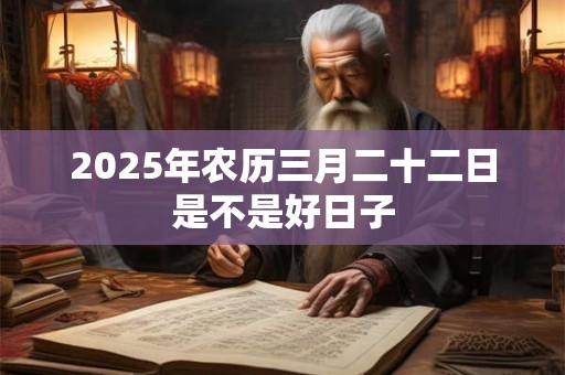 2025年农历三月二十二日是不是好日子