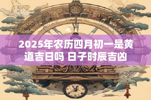 2025年农历四月初一是黄道吉日吗 日子时辰吉凶