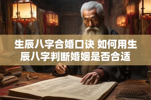 生辰八字合婚口诀 如何用生辰八字判断婚姻是否合适