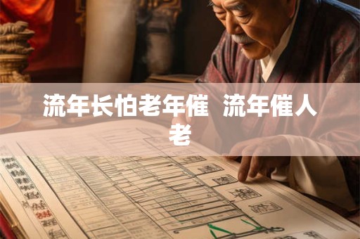 流年长怕老年催  流年催人老