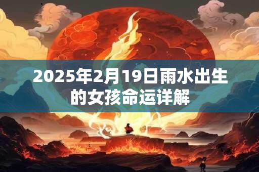 2025年2月19日雨水出生的女孩命运详解 2025年2月19日雨水出生的女孩命运详解