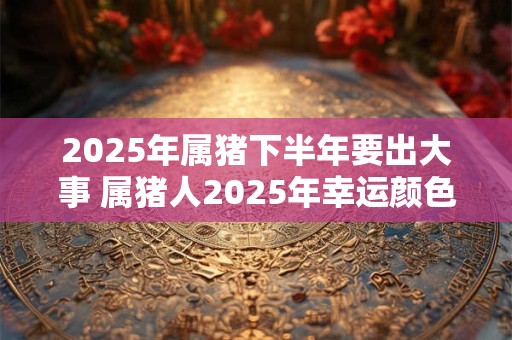 2025年属猪下半年要出大事 属猪人2025年幸运颜色