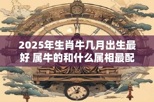 2025年生肖牛几月出生最好 属牛的和什么属相最配