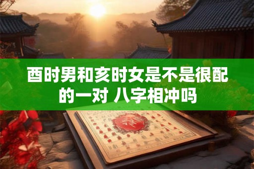 酉时男和亥时女是不是很配的一对 八字相冲吗