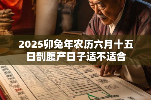2025卯兔年农历六月十五日剖腹产日子适不适合