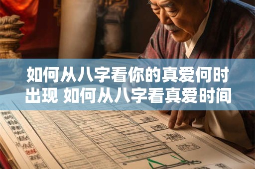 如何从八字看你的真爱何时出现 如何从八字看真爱时间
