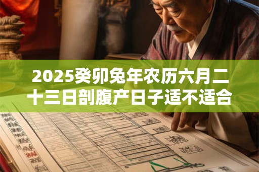 2025癸卯兔年农历六月二十三日剖腹产日子适不适合