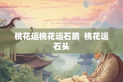 桃花运桃花运石鹏  桃花运石头
