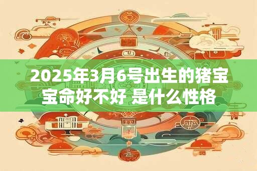 2025年3月6号出生的猪宝宝命好不好 是什么性格