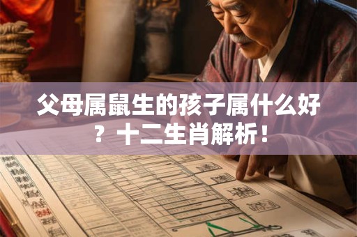 父母属鼠生的孩子属什么好？十二生肖解析！