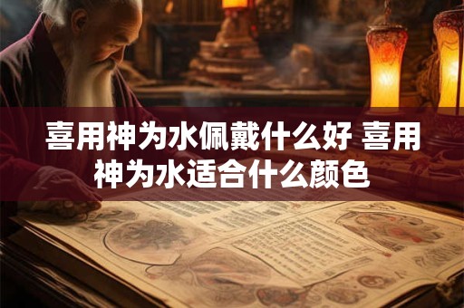 喜用神为水佩戴什么好 喜用神为水适合什么颜色 喜用神为水佩戴什么好 喜用神为水适合什么颜色