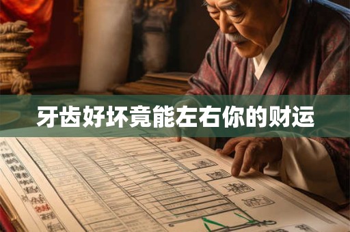牙齿好坏竟能左右你的财运