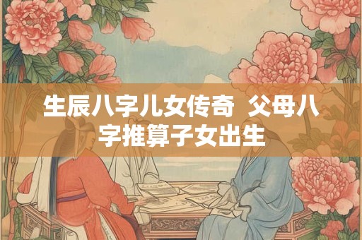 生辰八字儿女传奇  父母八字推算子女出生
