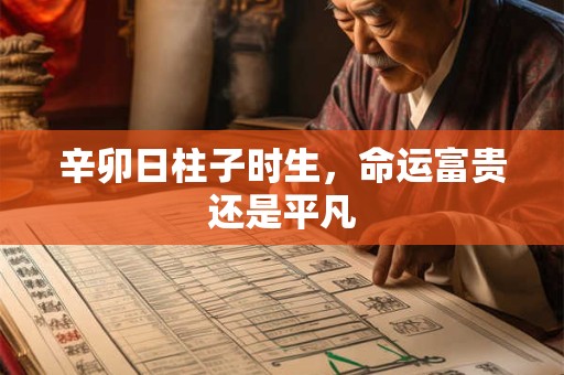 辛卯日柱子时生，命运富贵还是平凡