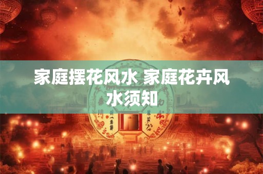 家庭摆花风水 家庭花卉风水须知