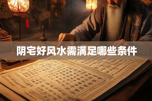 阴宅好风水需满足哪些条件