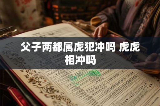 父子两都属虎犯冲吗 虎虎相冲吗