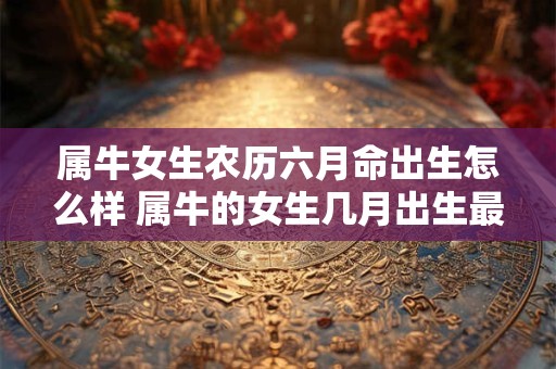 属牛女生农历六月命出生怎么样 属牛的女生几月出生最好