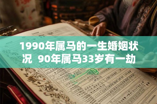 1990年属马的一生婚姻状况  90年属马33岁有一劫