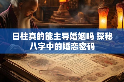 日柱真的能主导婚姻吗 探秘八字中的婚恋密码