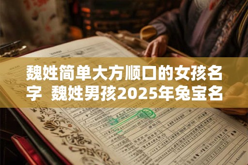 魏姓简单大方顺口的女孩名字  魏姓男孩2025年兔宝名字