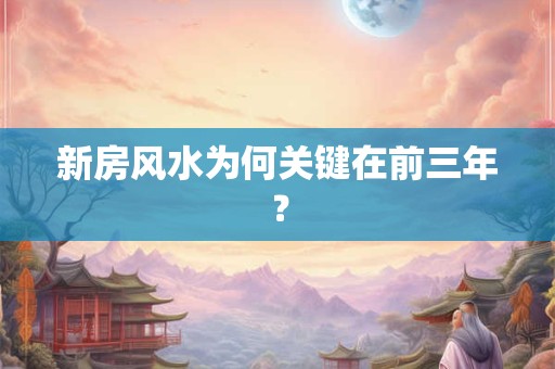 新房风水为何关键在前三年？