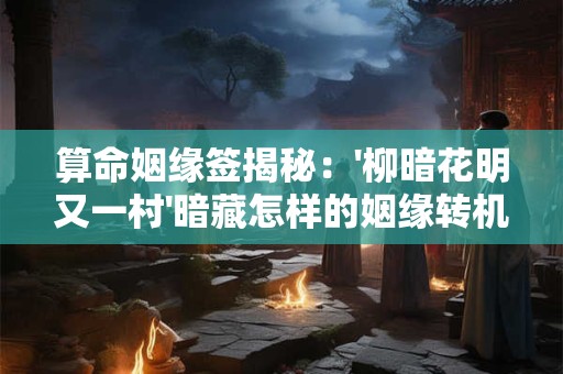 算命姻缘签揭秘：'柳暗花明又一村'暗藏怎样的姻缘转机