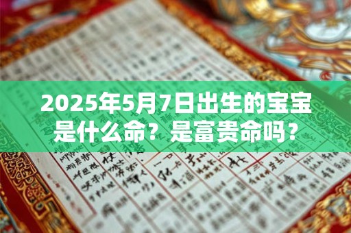2025年5月7日出生的宝宝是什么命？是富贵命吗？