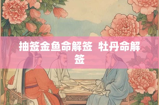 抽签金鱼命解签  牡丹命解签