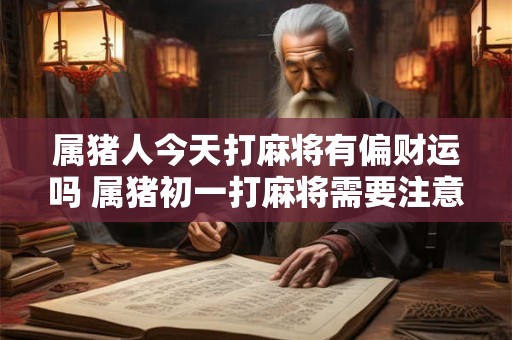 属猪人今天打麻将有偏财运吗 属猪初一打麻将需要注意什么