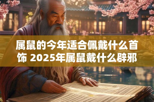 属鼠的今年适合佩戴什么首饰 2025年属鼠戴什么辟邪转运