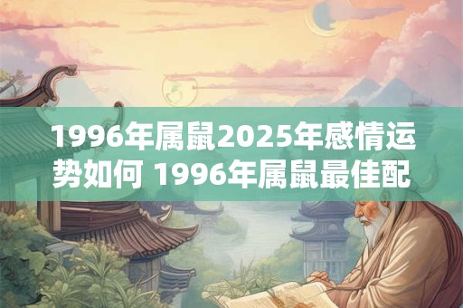 1996年属鼠2025年感情运势如何 1996年属鼠最佳配偶