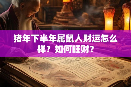 猪年下半年属鼠人财运怎么样?如何旺财? 猪年下半年属鼠人财运怎么样?如何旺财?