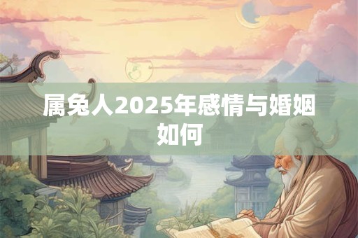 属兔人2025年感情与婚姻如何