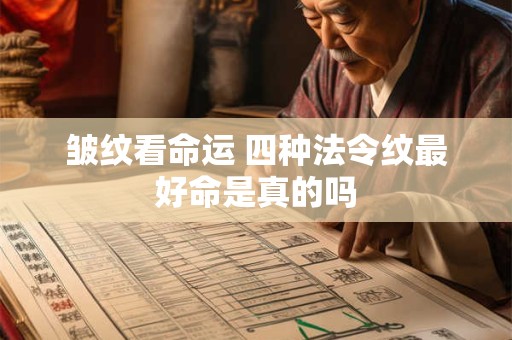皱纹看命运 四种法令纹最好命是真的吗