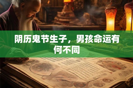 阴历鬼节生子，男孩命运有何不同