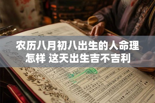 农历八月初八出生的人命理怎样 这天出生吉不吉利