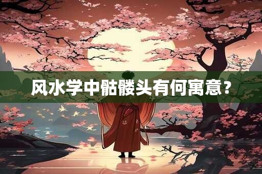 风水学中骷髅头有何寓意？