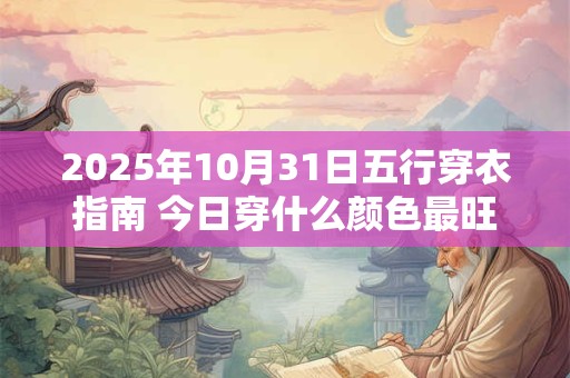 2026年10月31日五行穿衣指南 今日穿什么颜色最旺运