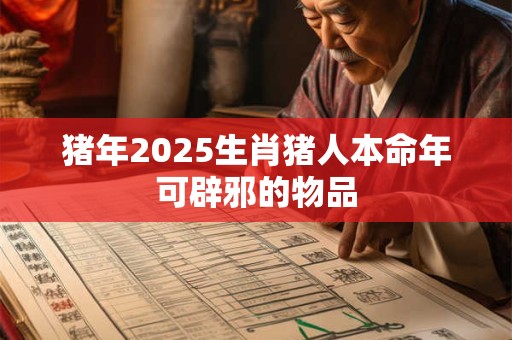 猪年2025生肖猪人本命年可辟邪的物品 猪年2025生肖猪人本命年可辟邪的物品