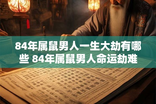 84年属鼠男人一生大劫有哪些 84年属鼠男人命运劫难有哪些