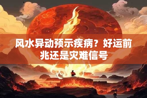 风水异动预示疾病？好运前兆还是灾难信号