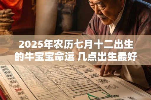 2025年农历七月十二出生的牛宝宝命运 几点出生最好命