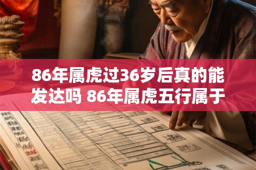 86年属虎过36岁后真的能发达吗 86年属虎五行属于什么命