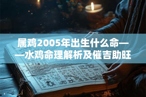 属鸡2005年出生什么命——水鸡命理解析及催吉助旺绝招