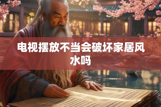 电视摆放不当会破坏家居风水吗