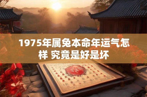 1975年属兔本命年运气怎样 究竟是好是坏