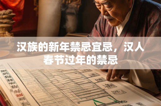 汉族的新年禁忌宜忌，汉人春节过年的禁忌