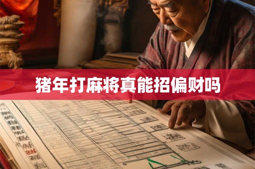 猪年打麻将真能招偏财吗