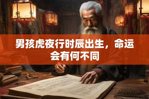 男孩虎夜行时辰出生，命运会有何不同